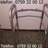 Cadru pliabil pt ajutor mers,dizabilitati,reglabil pe inaltime,din aluminiu